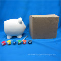 Paint Set Pig Coin Bank, Child Painting DIY Animal Ceramic